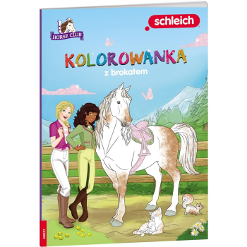 Horse Club. Kolorowanka z brokatem
